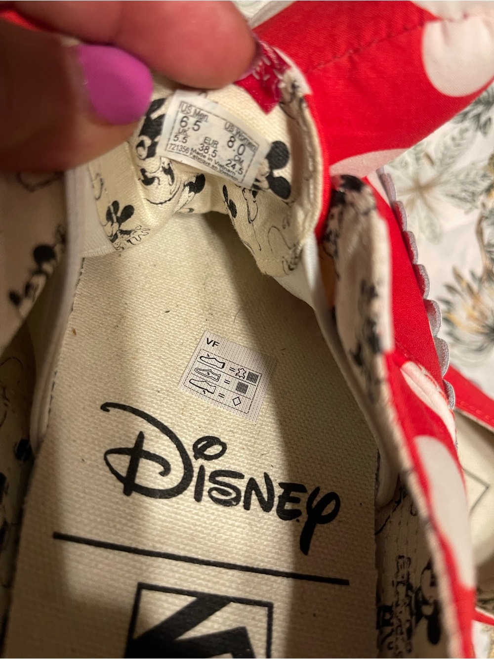 Vans minnie mouse Red Polka Dot Slip-On Sneakers with Bow - Picture 4 of 4